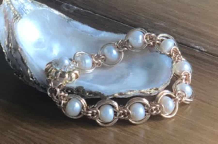 Caged Pearls Bracelet-image